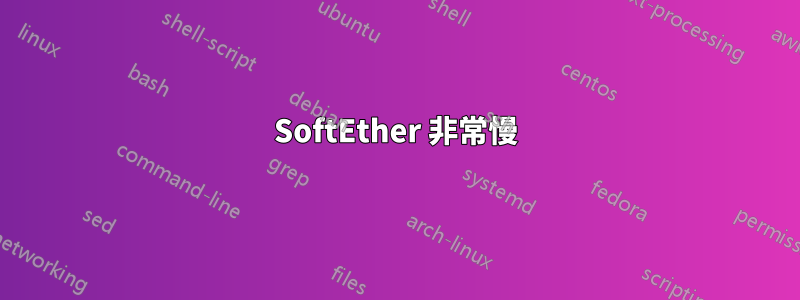 SoftEther 非常慢