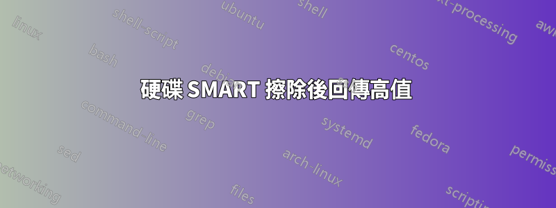 硬碟 SMART 擦除後回傳高值