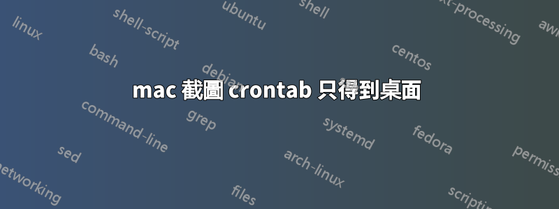 mac 截圖 crontab 只得到桌面