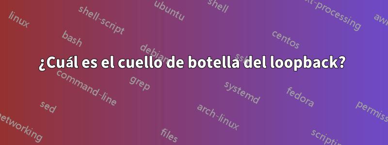 ¿Cuál es el cuello de botella del loopback?