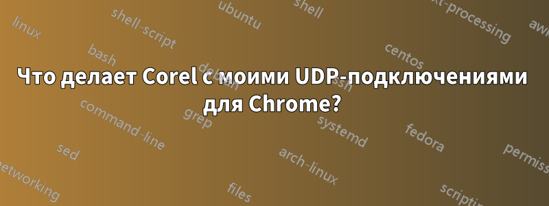 Что делает Corel с моими UDP-подключениями для Chrome?