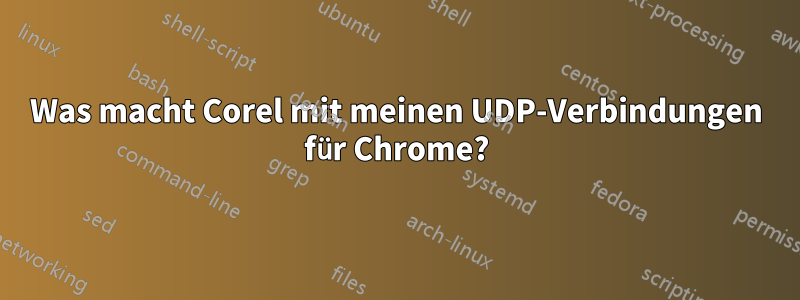 Was macht Corel mit meinen UDP-Verbindungen für Chrome?