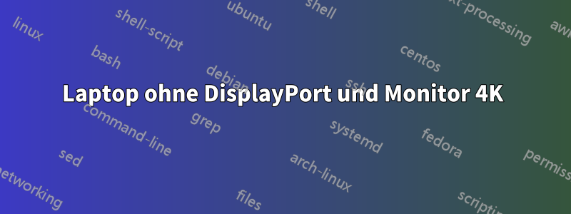 Laptop ohne DisplayPort und Monitor 4K