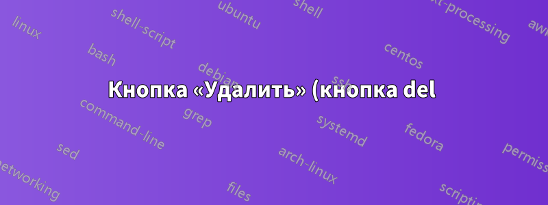 Кнопка «Удалить» (кнопка del) не работает в Firefox, когда сайтам запрещено переопределять сочетания клавиш (например, permissions.default.shortcuts = 2)