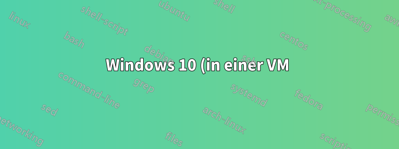 Windows 10 (in einer VM) erzwingt die Zeitsynchronisierung/-aktualisierung mit deaktivierter Einstellung