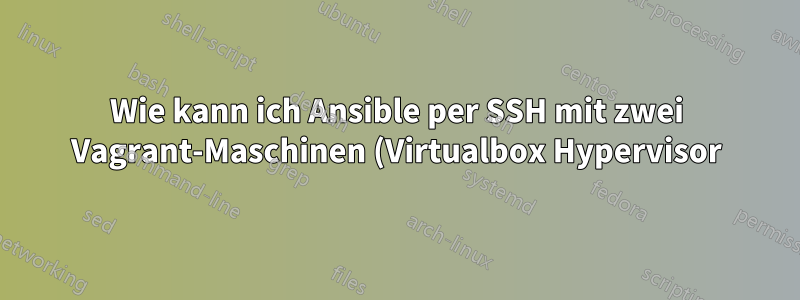 Wie kann ich Ansible per SSH mit zwei Vagrant-Maschinen (Virtualbox Hypervisor) verbinden?