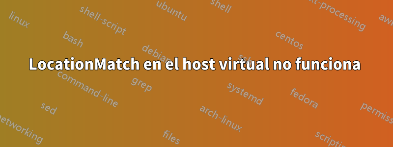 LocationMatch en el host virtual no funciona