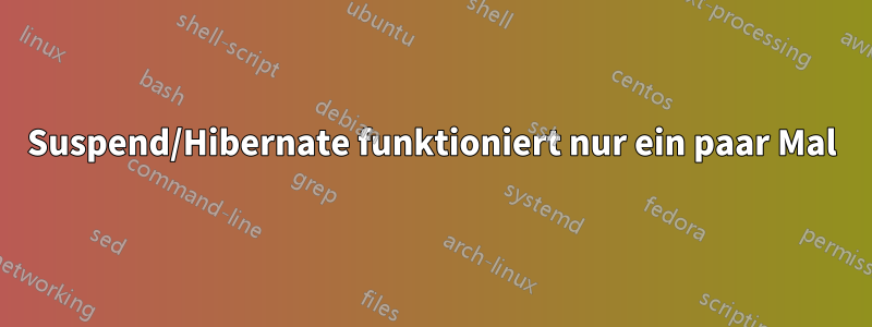 Suspend/Hibernate funktioniert nur ein paar Mal