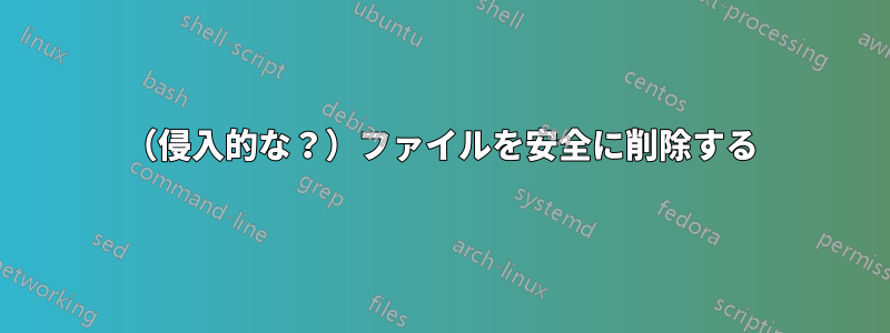 （侵入的な？）ファイルを安全に削除する