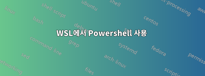 WSL에서 Powershell 사용