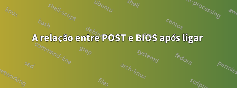 A relação entre POST e BIOS após ligar