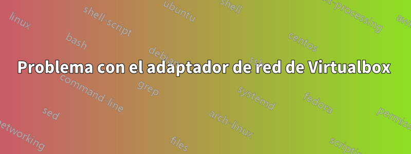 Problema con el adaptador de red de Virtualbox