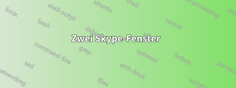 Zwei Skype-Fenster 