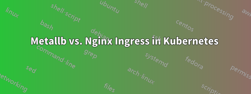 Metallb vs. Nginx Ingress in Kubernetes