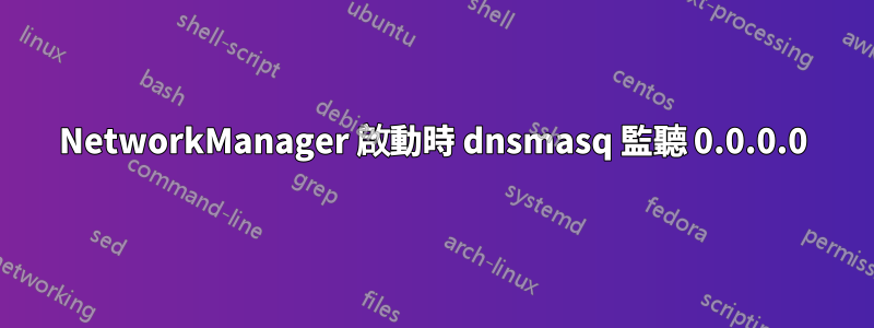 NetworkManager 啟動時 dnsmasq 監聽 0.0.0.0