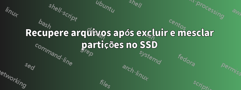 Recupere arquivos após excluir e mesclar partições no SSD