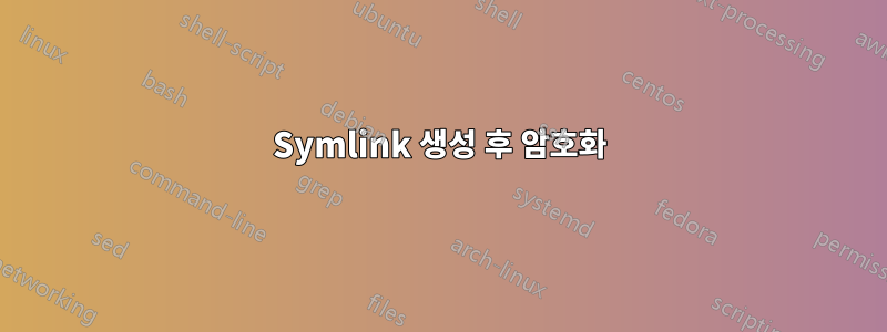 Symlink 생성 후 암호화