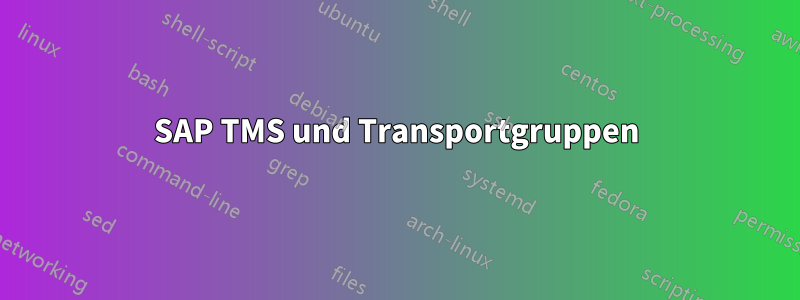 SAP TMS und Transportgruppen