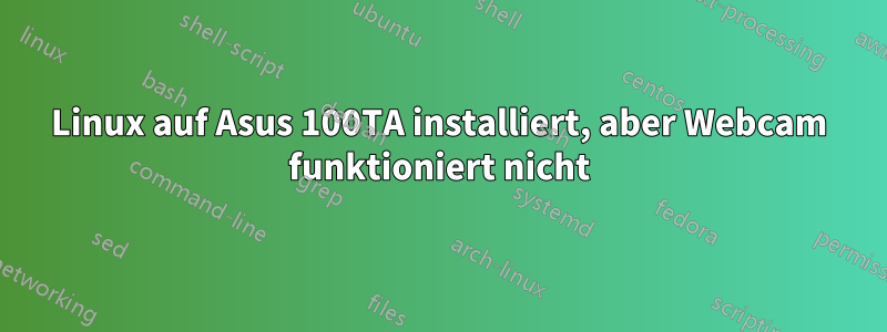 Linux auf Asus 100TA installiert, aber Webcam funktioniert nicht