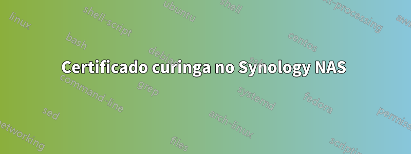 Certificado curinga no Synology NAS