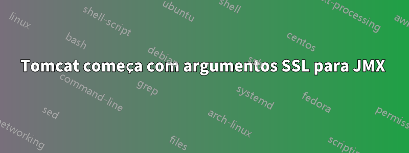 Tomcat começa com argumentos SSL para JMX