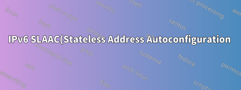 IPv6 SLAAC(Stateless Address Autoconfiguration)에서 중복 주소 감지가 실패한 경우 링크 로컬 주소는 어떻게 생성됩니까?