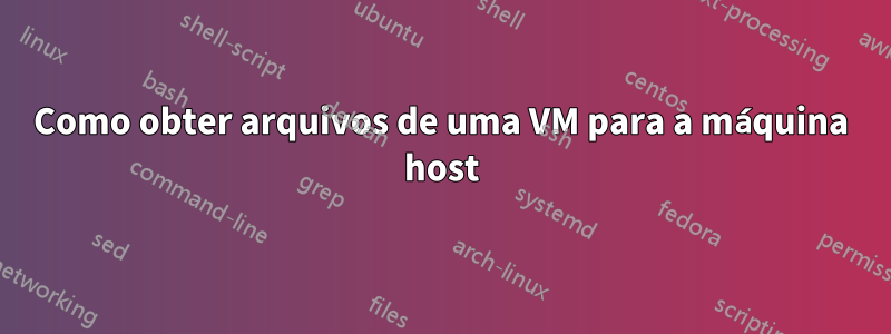 Como obter arquivos de uma VM para a máquina host