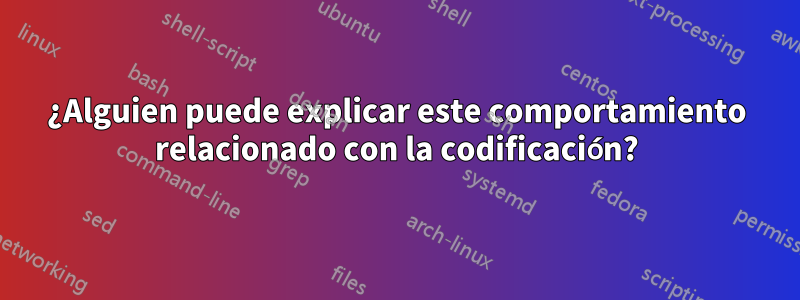 ¿Alguien puede explicar este comportamiento relacionado con la codificación?