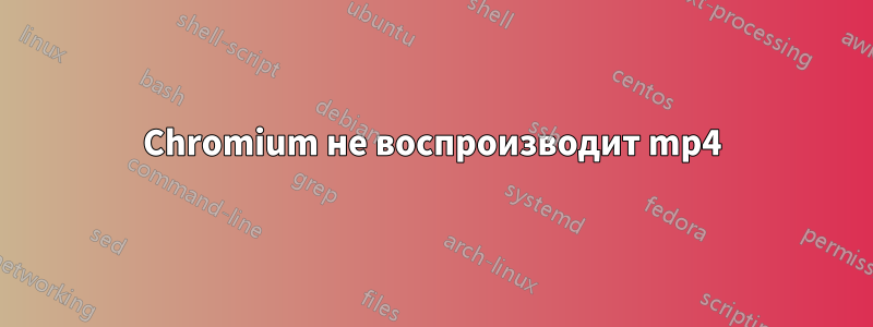 Chromium не воспроизводит mp4