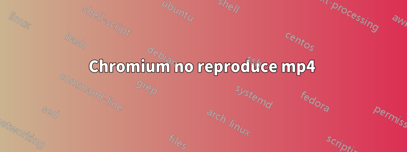 Chromium no reproduce mp4