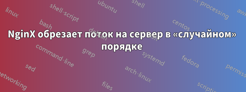 NginX обрезает поток на сервер в «случайном» порядке