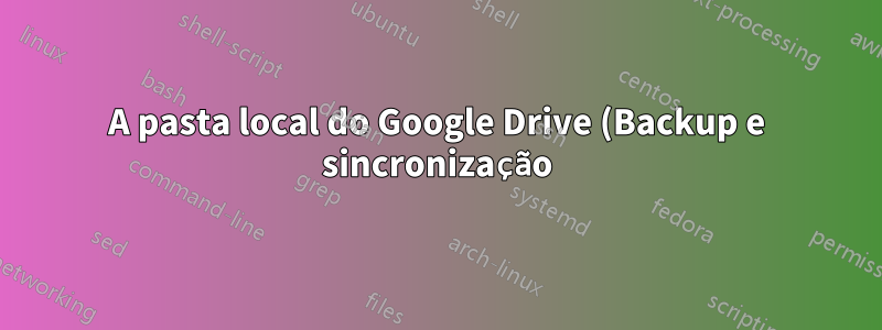 A pasta local do Google Drive (Backup e sincronização) não abre mais em Executar