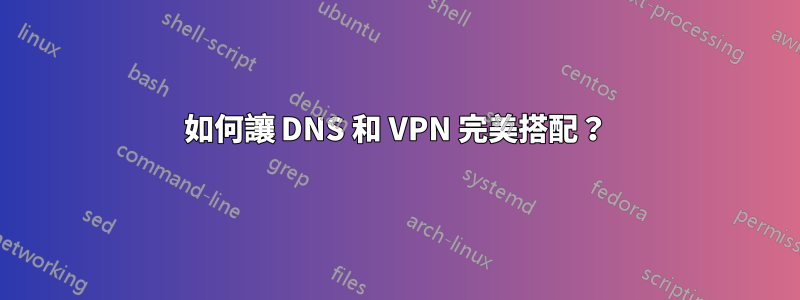 如何讓 DNS 和 VPN 完美搭配？