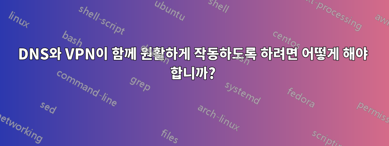 DNS와 VPN이 함께 원활하게 작동하도록 하려면 어떻게 해야 합니까?