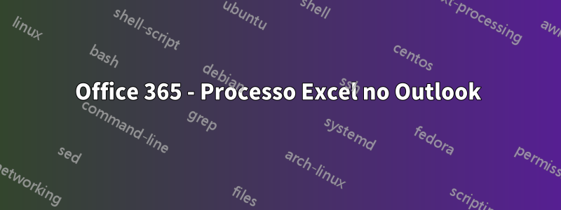 Office 365 - Processo Excel no Outlook