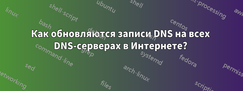 Как обновляются записи DNS на всех DNS-серверах в Интернете?