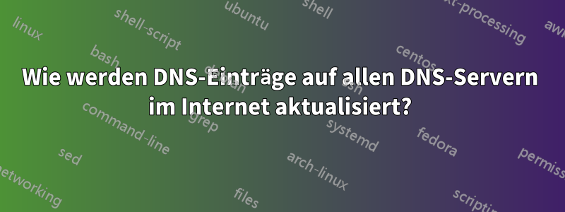 Wie werden DNS-Einträge auf allen DNS-Servern im Internet aktualisiert?