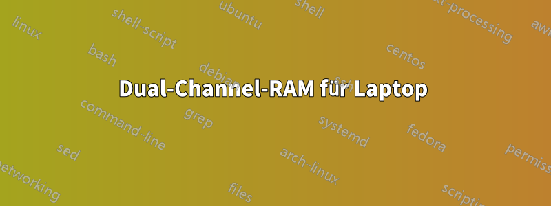 Dual-Channel-RAM für Laptop