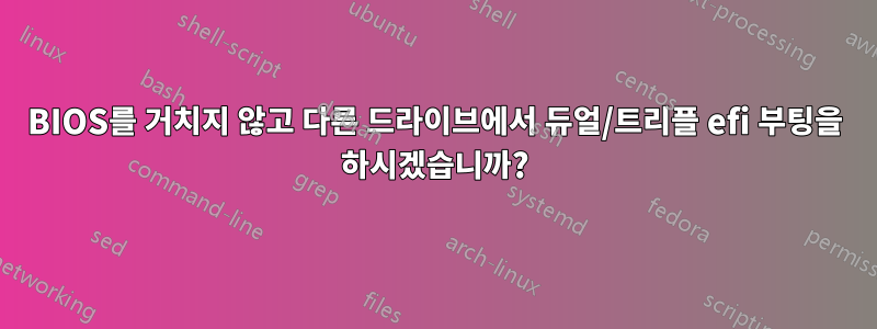 BIOS를 거치지 않고 다른 드라이브에서 듀얼/트리플 efi 부팅을 하시겠습니까?