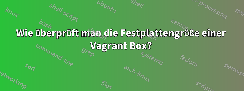 Wie überprüft man die Festplattengröße einer Vagrant Box?