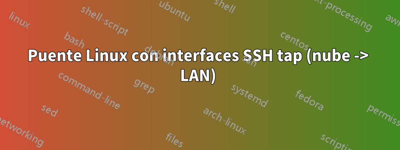 Puente Linux con interfaces SSH tap (nube -> LAN)