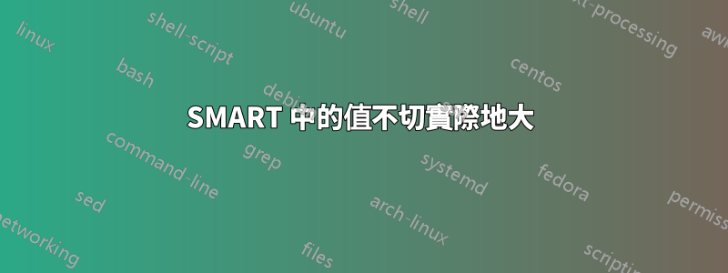 SMART 中的值不切實際地大