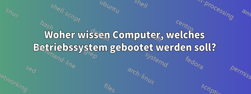 Woher wissen Computer, welches Betriebssystem gebootet werden soll?