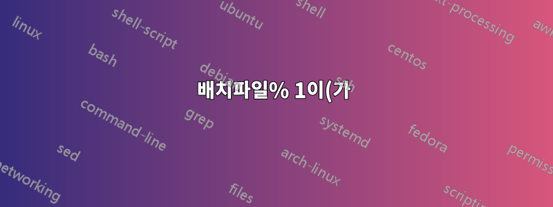 배치파일% 1이(가) Windows 10에서 다시 등록되지 않습니다