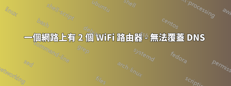 一個網路上有 2 個 WiFi 路由器 - 無法覆蓋 DNS