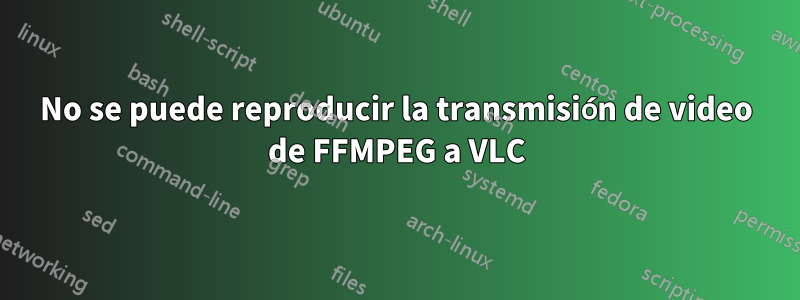 No se puede reproducir la transmisión de video de FFMPEG a VLC