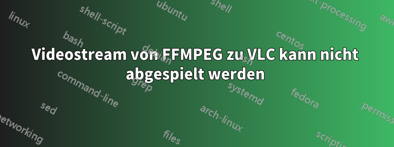Videostream von FFMPEG zu VLC kann nicht abgespielt werden