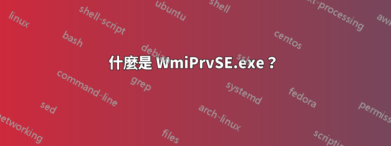 什麼是 WmiPrvSE.exe？