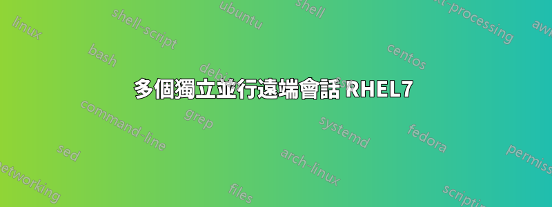 多個獨立並行遠端會話 RHEL7