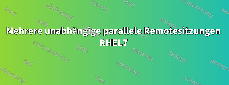 Mehrere unabhängige parallele Remotesitzungen RHEL7